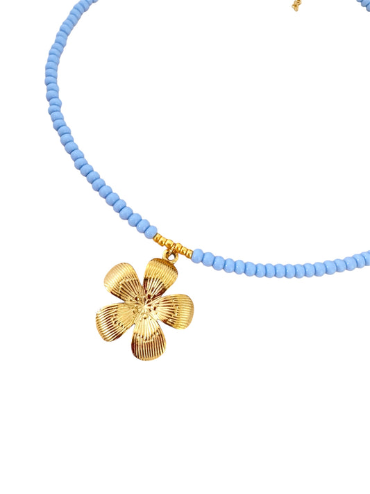 BLUE FLOWER - NECKLACE
