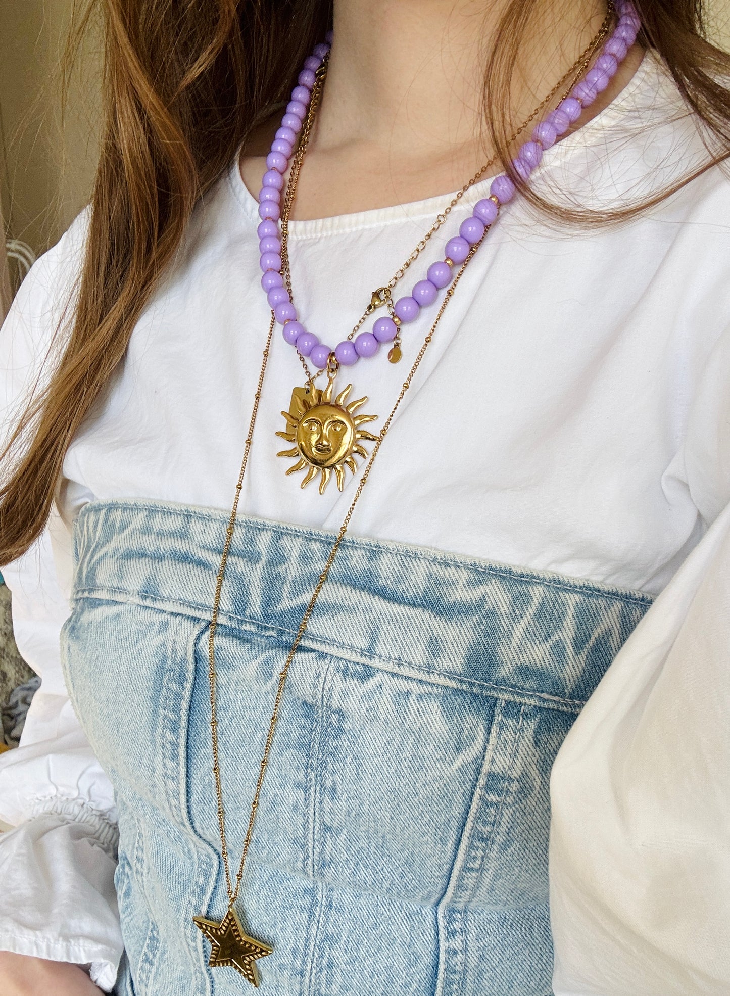 PURPLE SUN - NECKLACE