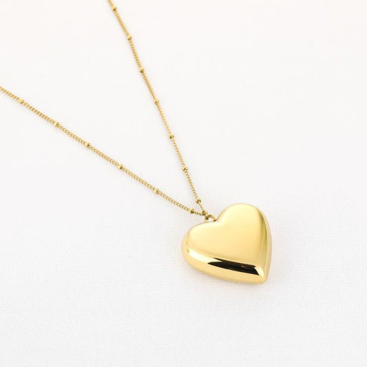 BOLD FINE HEART - necklace