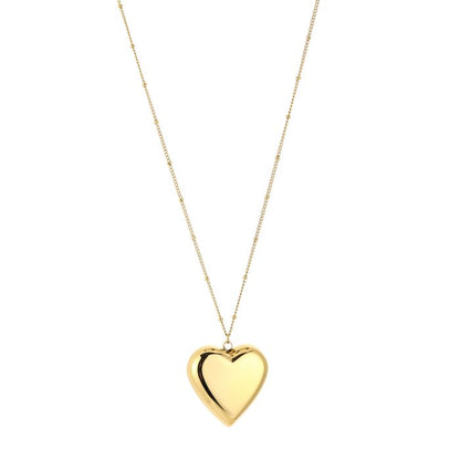 BOLD FINE HEART - necklace