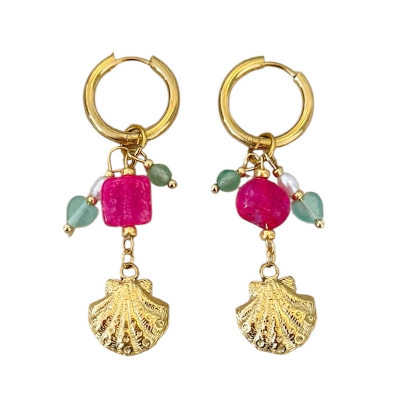 COLORFUL SHELL - earrings