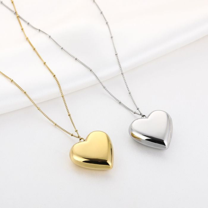 BOLD FINE HEART - necklace