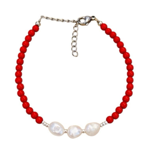 RED PEARL - bracelet