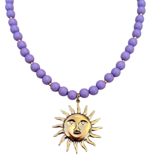 PURPLE SUN - NECKLACE