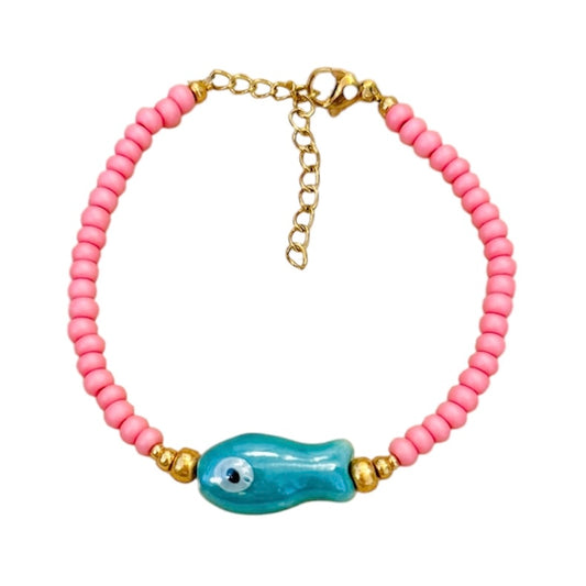 TURQUOISE FISH - bracelet
