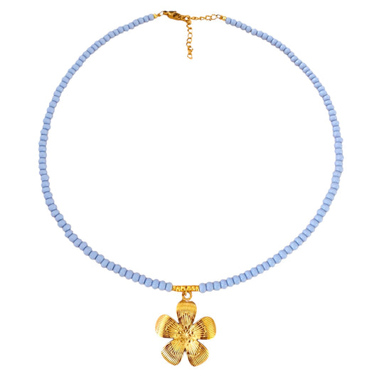 BLUE FLOWER - NECKLACE