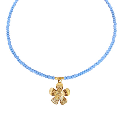 BLUE FLOWER - NECKLACE
