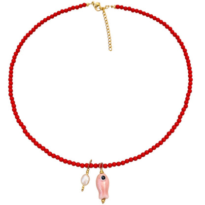 PINKY FISH - necklace