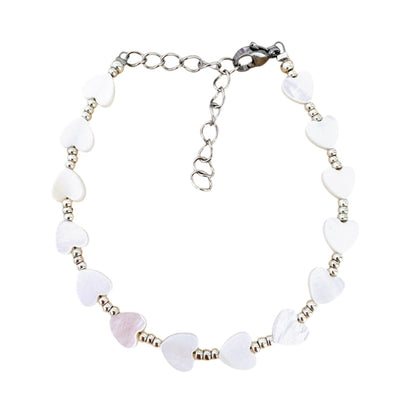 WHITE HEART - BRACELET